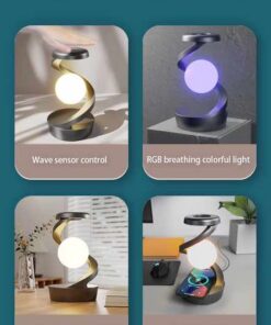 Elosung Grey Rotating RGB Levitation Lamp - Image 3
