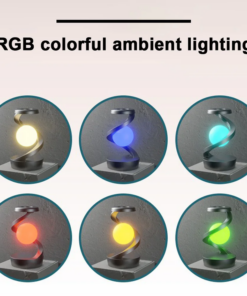 Elosung Grey Rotating RGB Levitation Lamp - Image 4