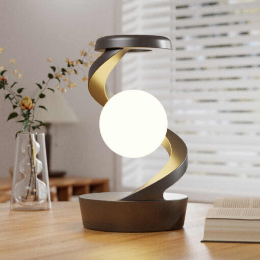 Elosung Grey Rotating RGB Levitation Lamp – image 5