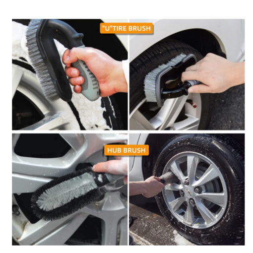 Elosung 9-Piece Car Wash Kit with Wheel Brushes – image 4