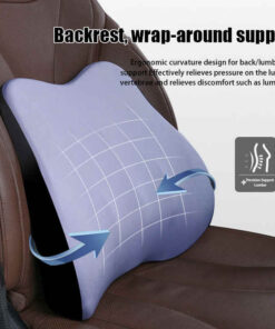 Elosung Black Memory Foam Car Seat Support Set - Image 3