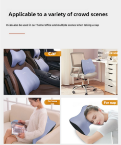 Elosung Black Memory Foam Car Seat Support Set - Image 5
