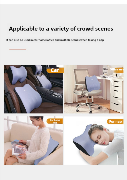 Elosung Black Memory Foam Car Seat Support Set – image 5