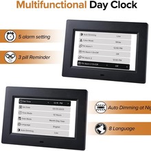 Elosung 10.1 Inch Digital Clock with Medication Reminders – image 4