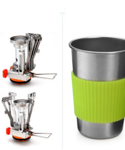 Elosung Camping Cookware Set with Portable Stove - Image 3
