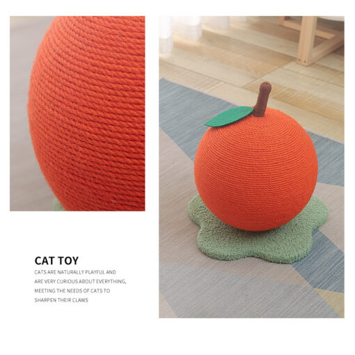Elosung Orange Cat Scratcher with Durable Sisal – image 2