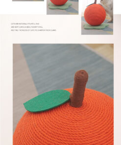 Elosung Orange Cat Scratcher with Durable Sisal - Image 4