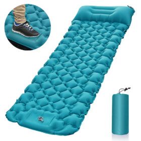 Elosung Inflatable Camping Mat with Foot Pump – image 1