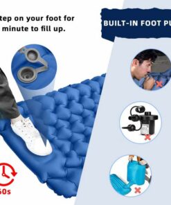 Elosung Inflatable Camping Mat with Foot Pump - Image 2