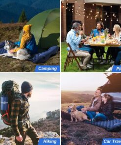 Elosung Inflatable Camping Mat with Foot Pump - Image 4