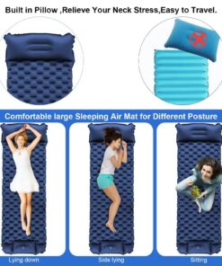 Elosung Inflatable Camping Mat with Foot Pump - Image 5