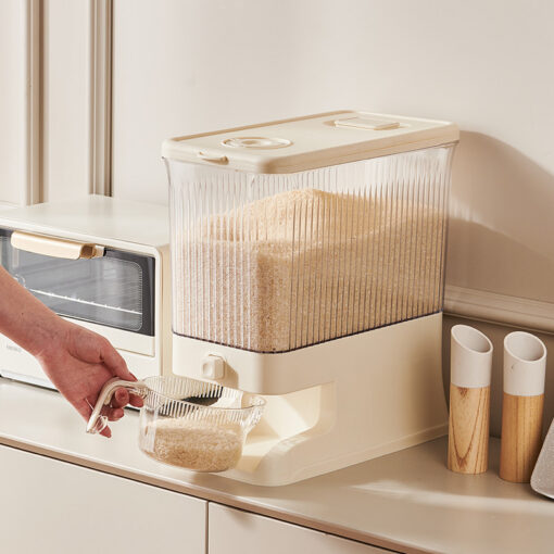 Elosung 10kg Rice Dispenser with Press Control – image 2
