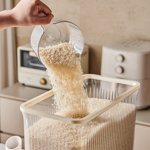 Elosung 10kg Rice Dispenser with Press Control – image 3