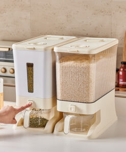 Elosung 10kg Rice Dispenser with Press Control - Image 5