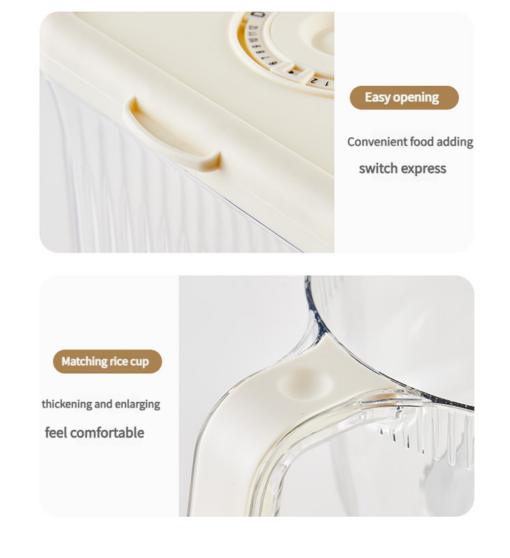 Elosung 10kg Rice Dispenser with Press Control – image 6
