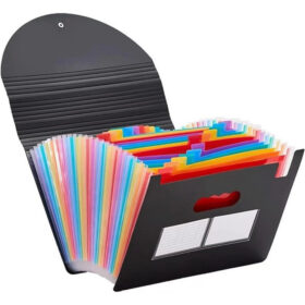 Elosung 2 Pack A4 File Folders Rainbow Interior – image 1