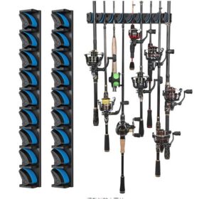 Elosung Fishing Rod Rack 9-Slot ABS – image 1