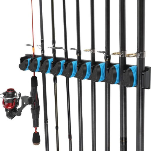 Elosung Fishing Rod Rack 9-Slot ABS – image 2