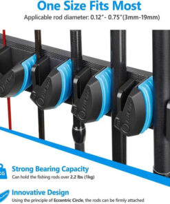 Elosung Fishing Rod Rack 9-Slot ABS - Image 3