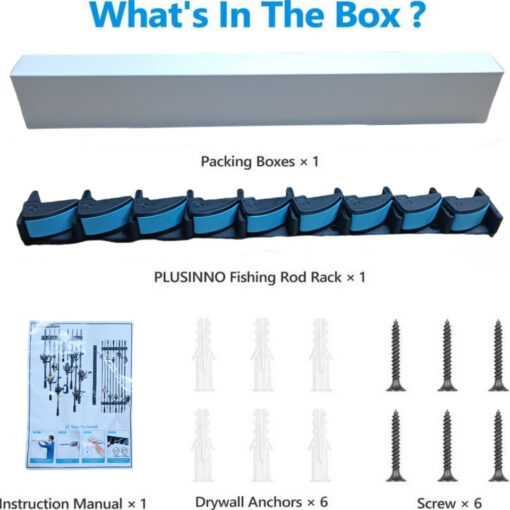 Elosung Fishing Rod Rack 9-Slot ABS – image 4