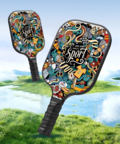 Elosung Pickleball Paddle Set with Honeycomb Core - Image 4
