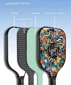 Elosung Pickleball Paddle Set with Honeycomb Core - Image 5