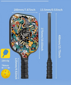 Elosung Pickleball Paddle Set with Honeycomb Core - Image 7