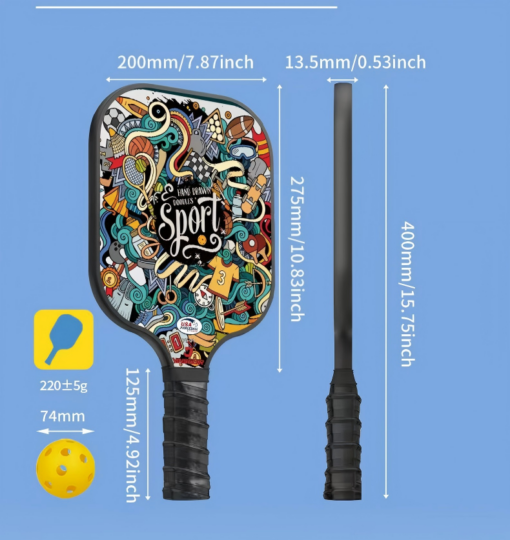 Elosung Pickleball Paddle Set with Honeycomb Core – image 7