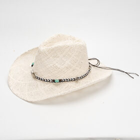 Elosung Handmade Straw Cowboy Hat, 58-59cm – image 1