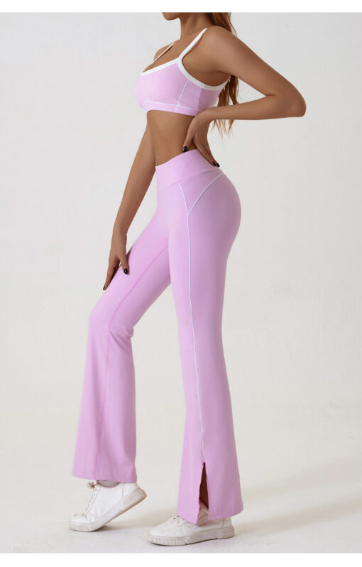 Elosung Pink Flared Activewear Set Size XL – image 2