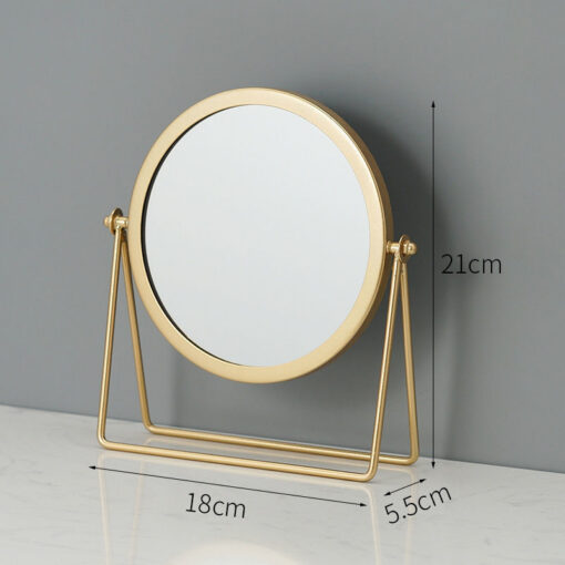 Elosung Gold 360° Tabletop Makeup Mirror – image 2