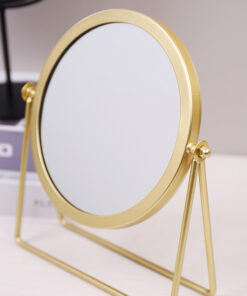 Elosung Gold 360° Tabletop Makeup Mirror - Image 3