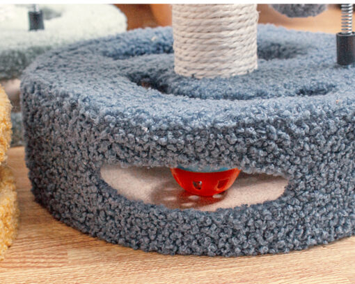 Elosung Sunflower Cat Scratcher with Plush Toys – image 6