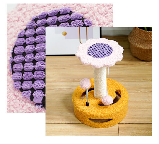Elosung Sunflower Cat Scratching Post with Sisal – image 4