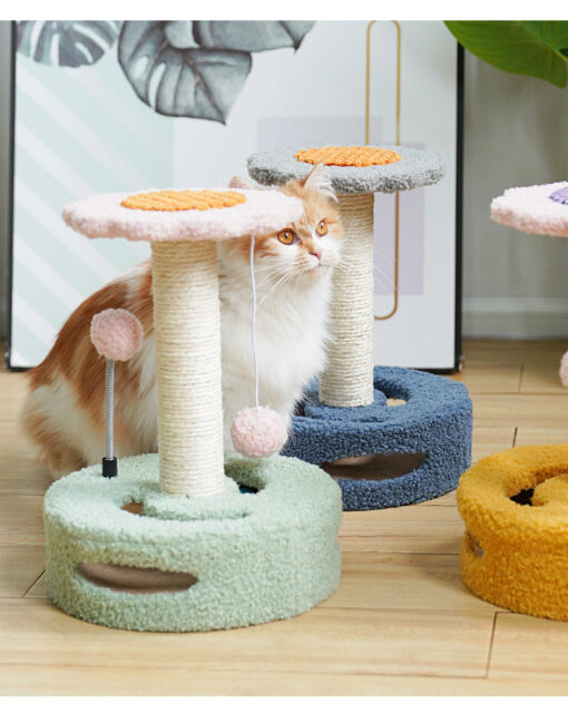 Elosung Sunflower Cat Scratching Post with Sisal – image 5