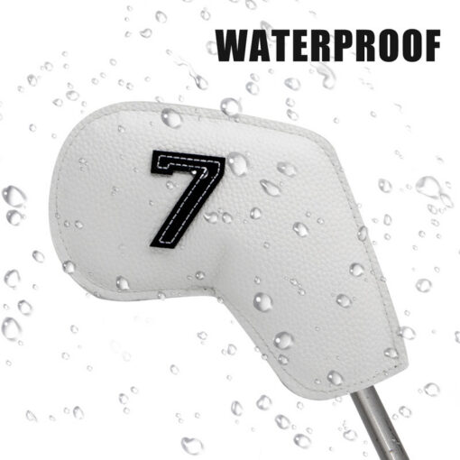Elosung Golf Iron Covers Set of 10 Yellow PU Leather – image 7