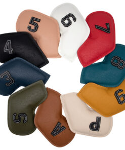 Elosung Golf Iron Head Covers Set of 10, Waterproof PU - Image 3