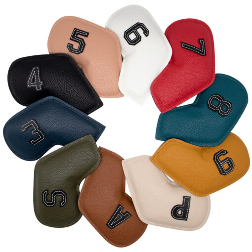 Elosung Golf Iron Head Covers Set of 10, Waterproof PU – image 3