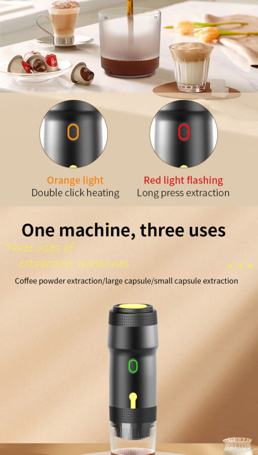 Elosung Portable Espresso Maker with 72W Heating – image 4