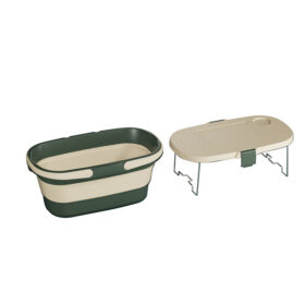 Elosung Foldable Picnic Basket with 16.5L Tray – image 1