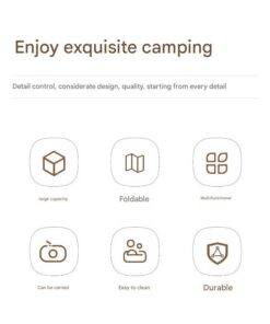 Elosung Foldable Picnic Basket with 16.5L Tray - Image 3