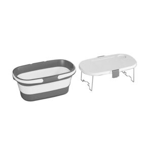 Elosung Foldable Picnic Basket with Tray 16.5L – image 1
