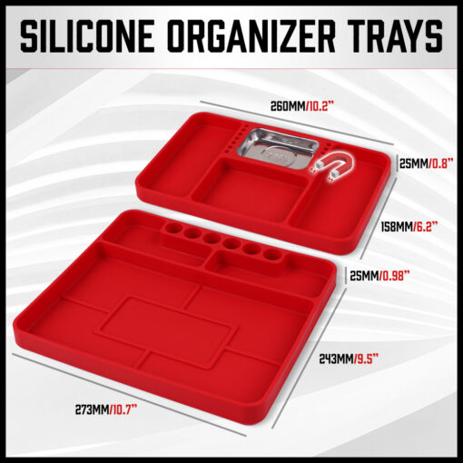 Elosung Silicone Tool Organiser Trays with Magnet – image 4