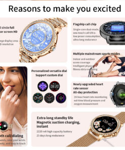 Elosung Women's Smartwatch with Bluetooth Calls - Image 3
