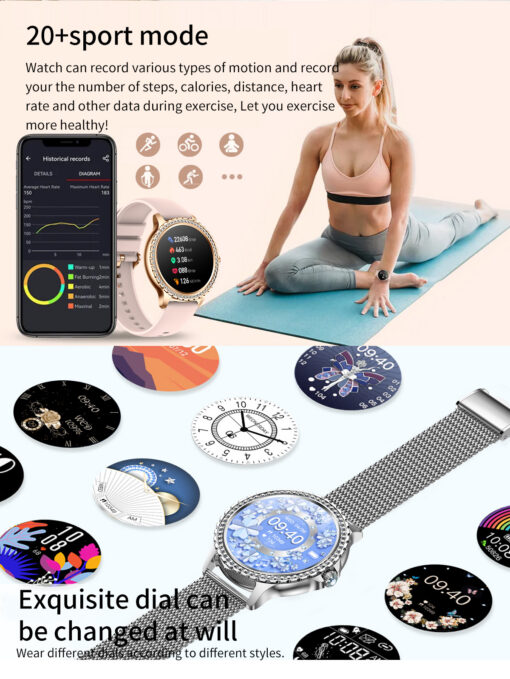 Elosung Women's Smartwatch with Bluetooth Calls – image 7