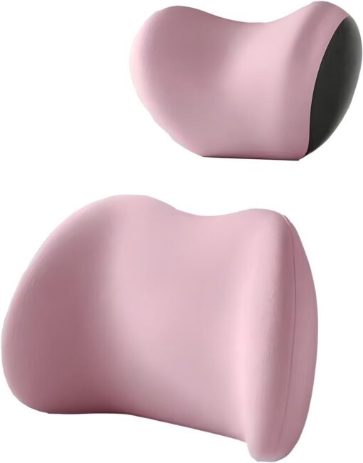 V888-ELOSUNG27015-202504171721-00.jpg Elosung Pink Memory Foam Headrest & Lumbar Set – image 1