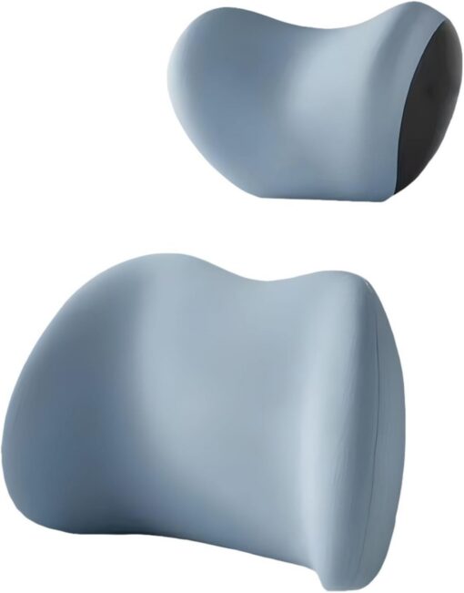 V888-ELOSUNG27016-202504171721-00.jpg Elosung Blue Memory Foam Car Headrest & Lumbar Set – image 1