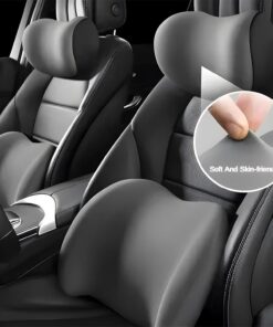 Elosung Blue Memory Foam Car Headrest & Lumbar Set - Image 8