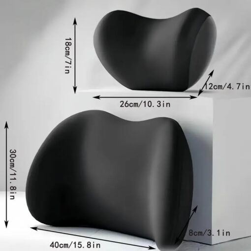 Elosung Car Memory Foam Headrest and Lumbar Set – image 2