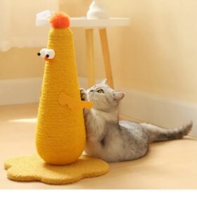 Elosung Chick Cat Scratching Post with Sisal Rope – image 1